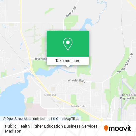 Public Health Higher Education Business Services map