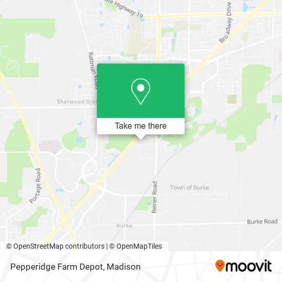 Mapa de Pepperidge Farm Depot