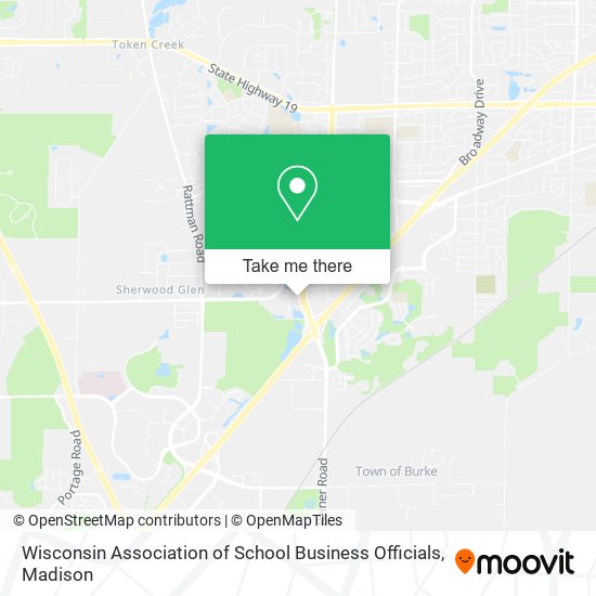 Mapa de Wisconsin Association of School Business Officials