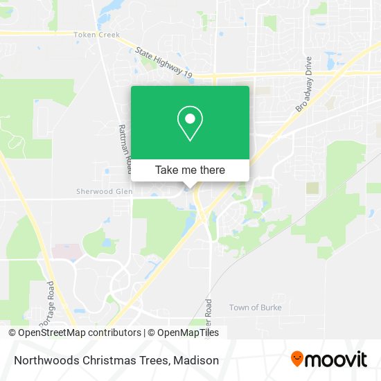 Northwoods Christmas Trees map