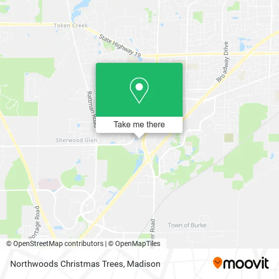 Mapa de Northwoods Christmas Trees