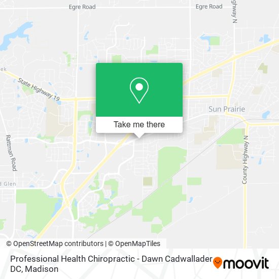 Professional Health Chiropractic - Dawn Cadwallader DC map