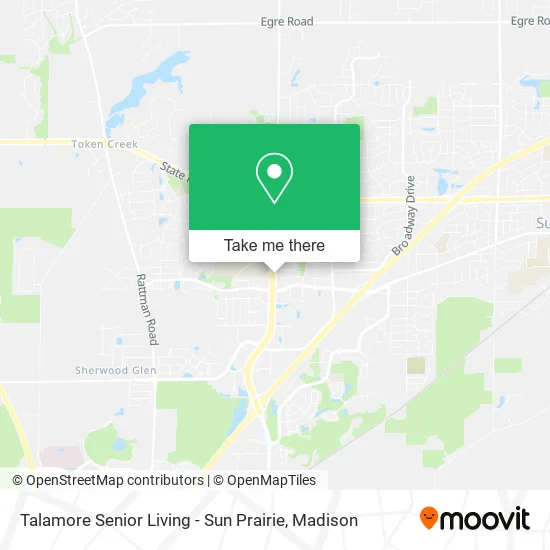 Mapa de Talamore Senior Living - Sun Prairie