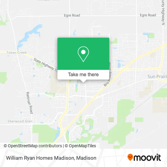 Mapa de William Ryan Homes Madison