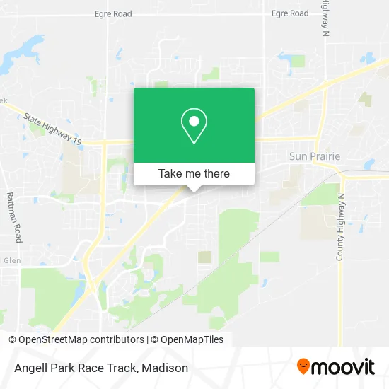 Mapa de Angell Park Race Track