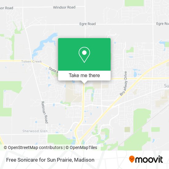 Free Sonicare for Sun Prairie map