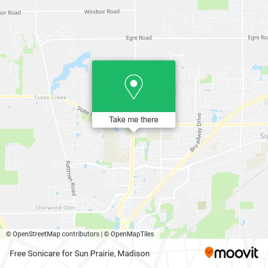 Mapa de Free Sonicare for Sun Prairie