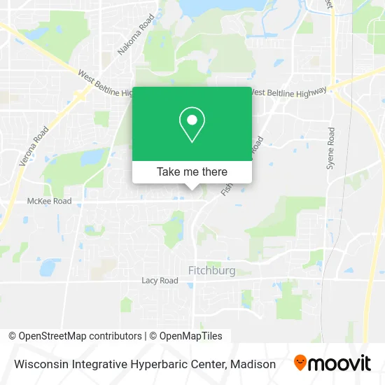 Wisconsin Integrative Hyperbaric Center map
