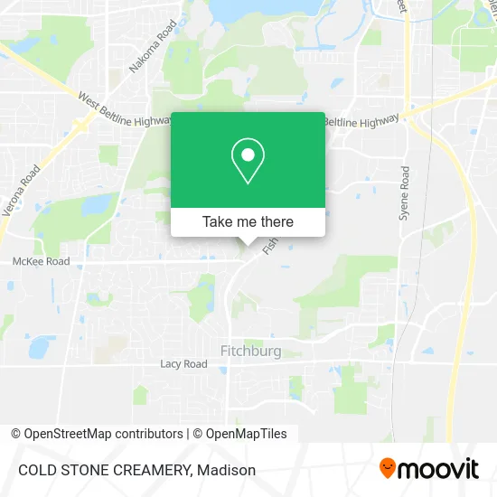 Mapa de COLD STONE CREAMERY