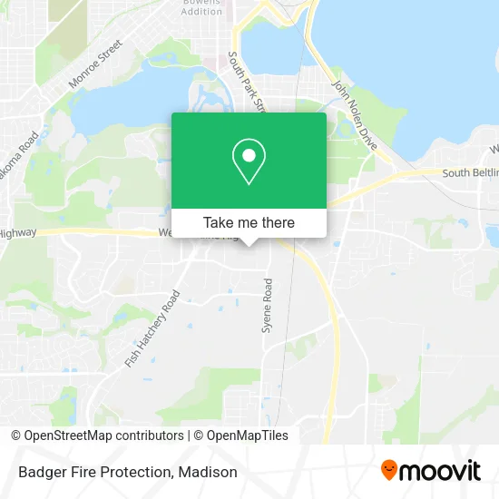 Badger Fire Protection map