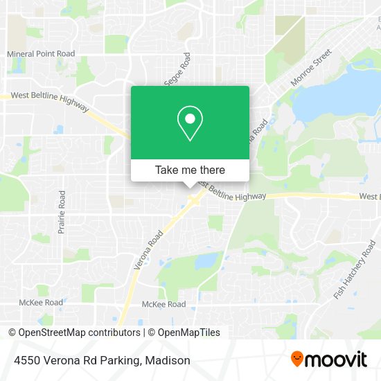 4550 Verona Rd Parking map