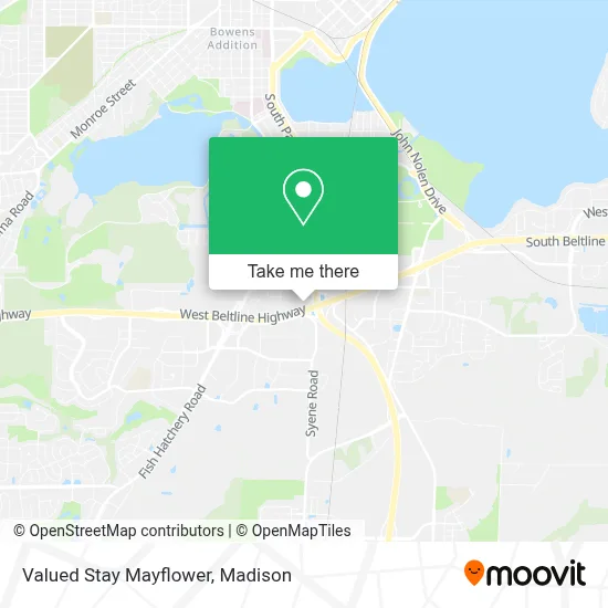 Valued Stay Mayflower map