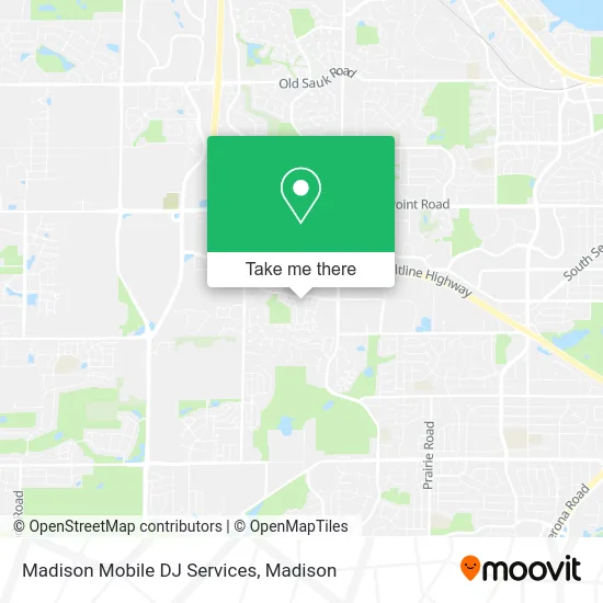 Mapa de Madison Mobile DJ Services