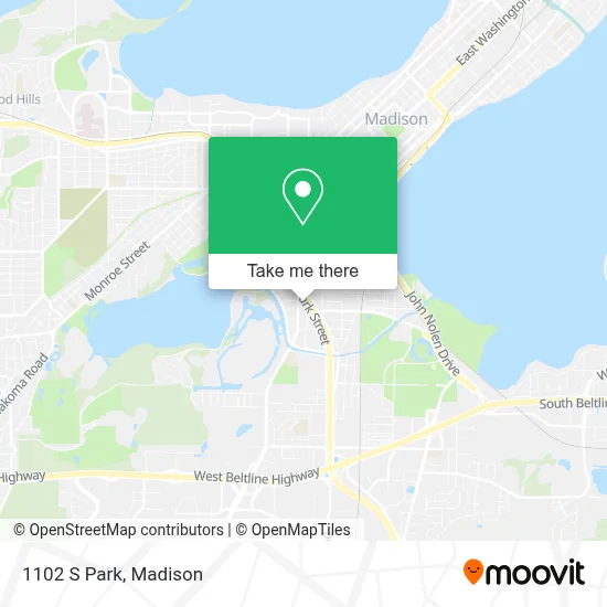 1102 S Park map