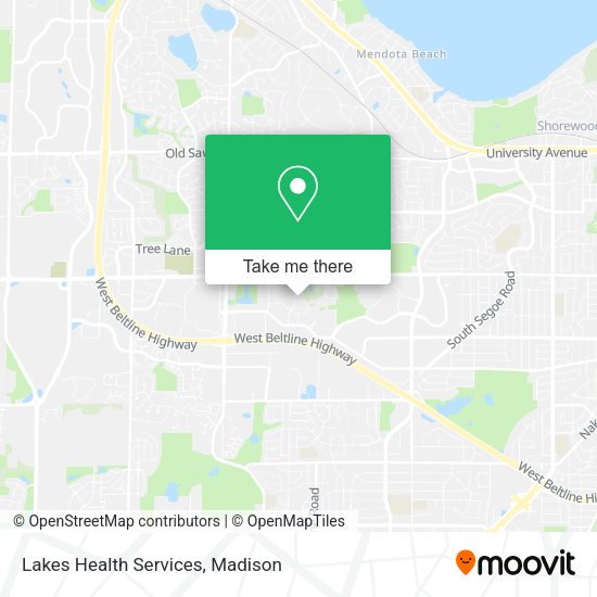 Lakes Health Services map