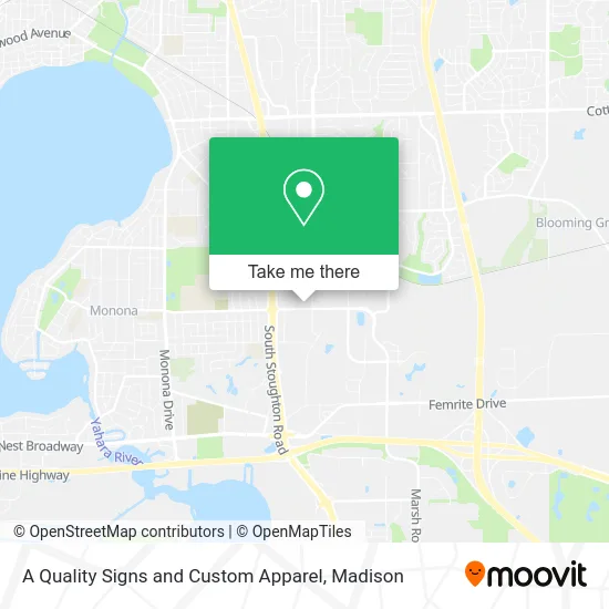 Mapa de A Quality Signs and Custom Apparel