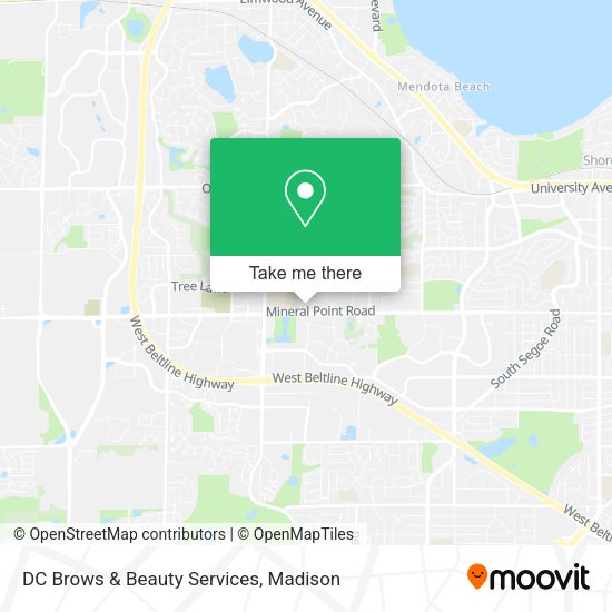Mapa de DC Brows & Beauty Services