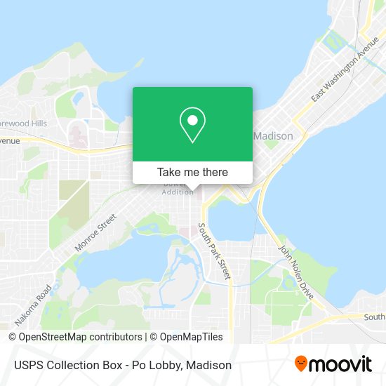 USPS Collection Box - Po Lobby map