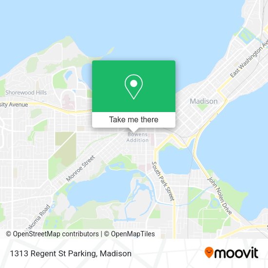 1313 Regent St Parking map