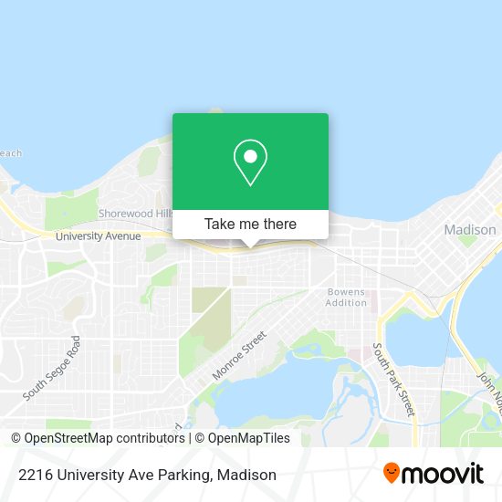 2216 University Ave Parking map