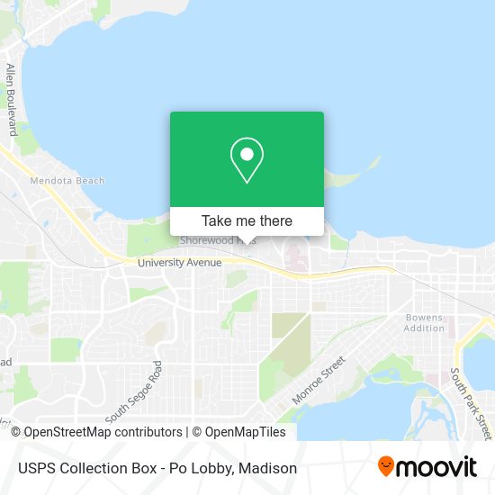 USPS Collection Box - Po Lobby map