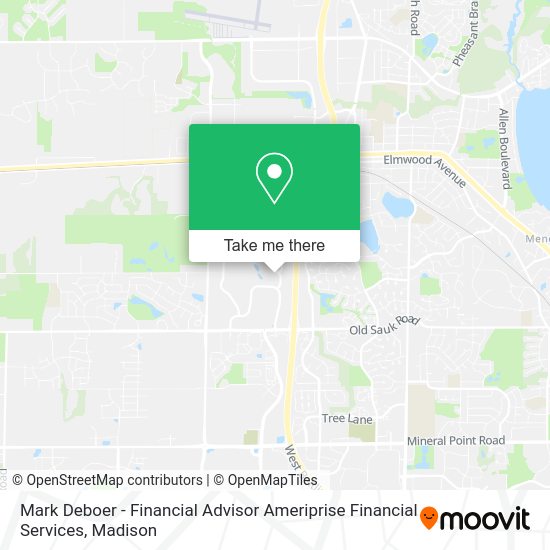 Mark Deboer - Financial Advisor Ameriprise Financial Services map