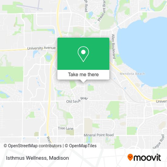 Mapa de Isthmus Wellness