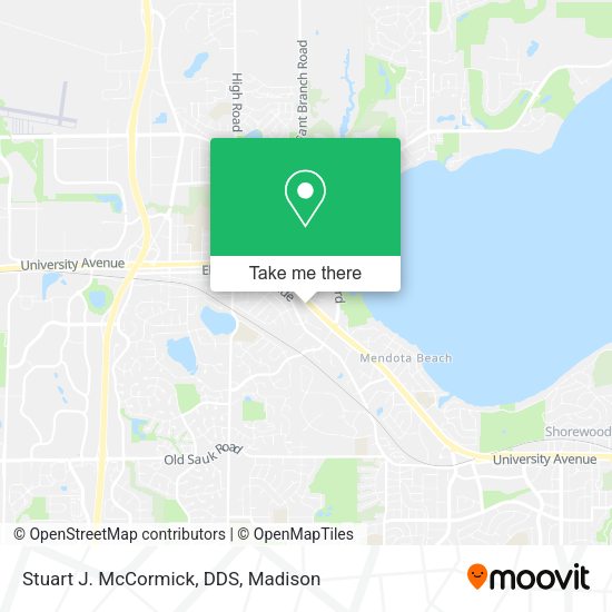 Stuart J. McCormick, DDS map