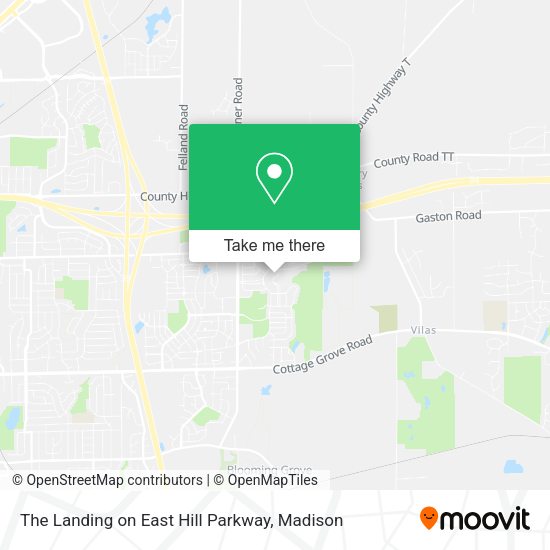 The Landing on East Hill Parkway map