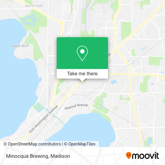 Minocqua Brewing map