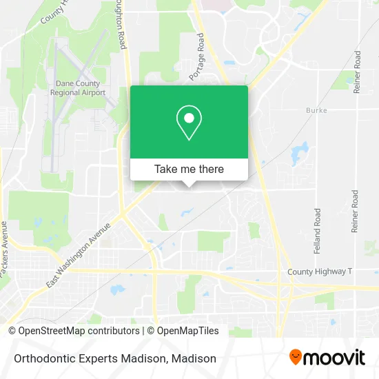 Mapa de Orthodontic Experts Madison