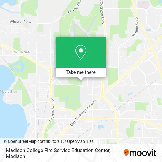 Mapa de Madison College Fire Service Education Center