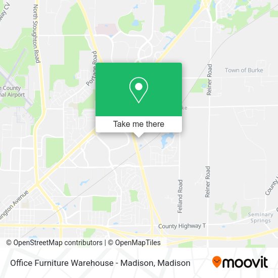 Office Furniture Warehouse - Madison map