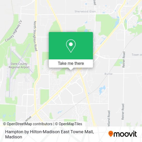 Hampton by Hilton-Madison East Towne Mall map