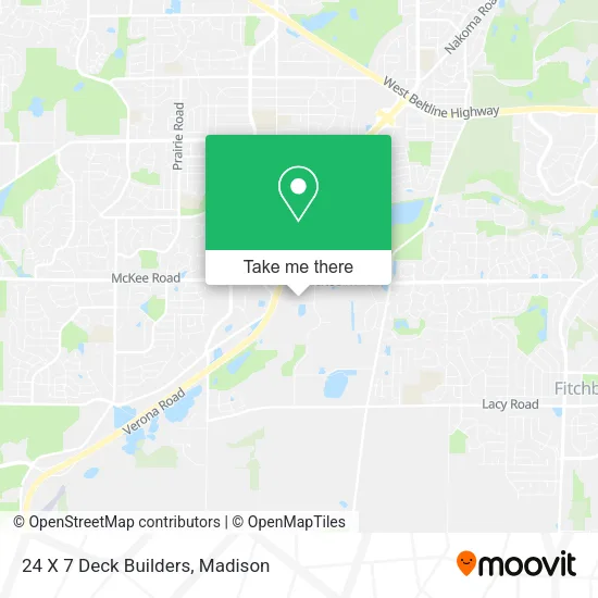 24 X 7 Deck Builders map