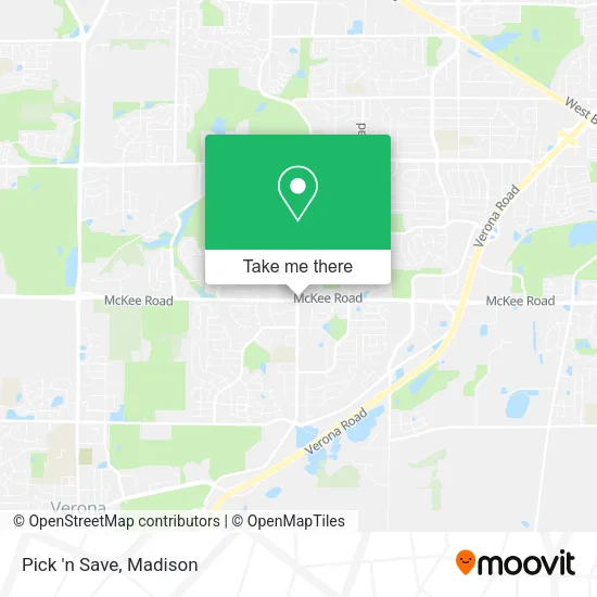 Mapa de Pick 'n Save