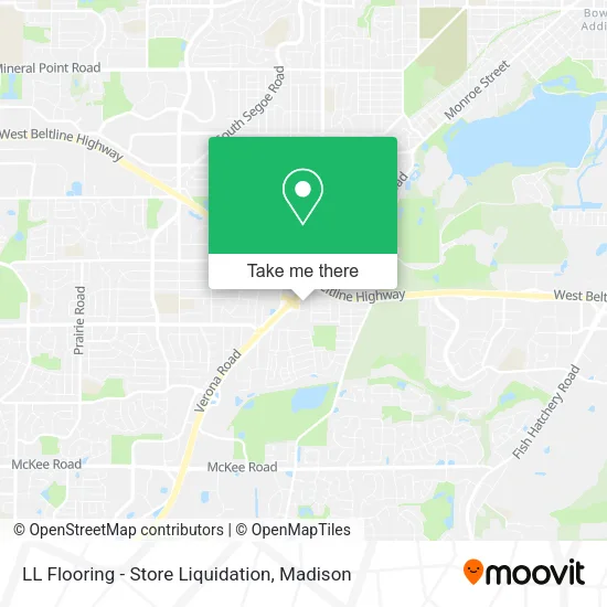 LL Flooring - Store Liquidation map