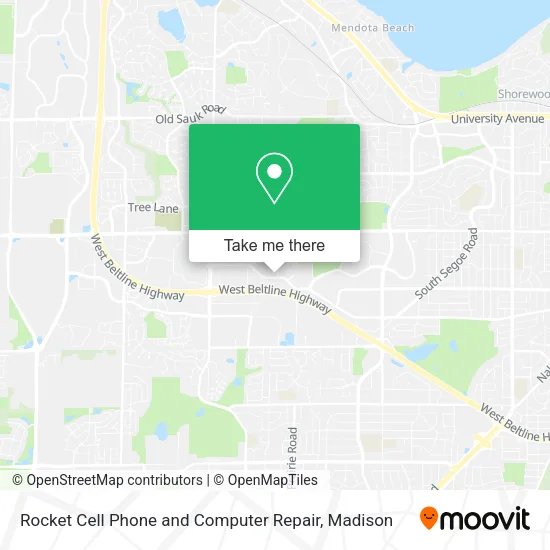 Rocket Cell Phone and Computer Repair map