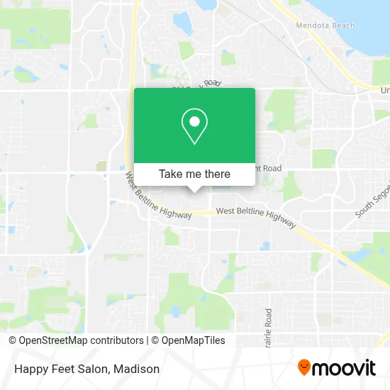 Happy Feet Salon map