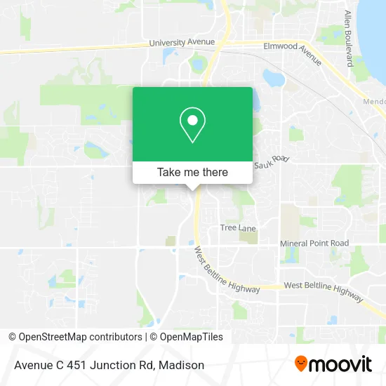Mapa de Avenue C 451 Junction Rd