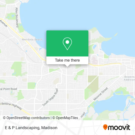 E & P Landscaping map