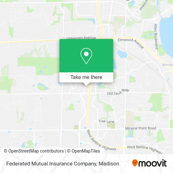 Federated Mutual Insurance Company map