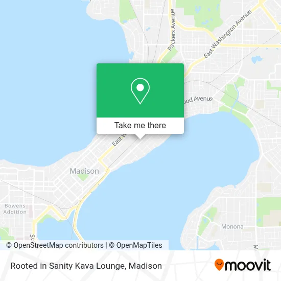 Rooted in Sanity Kava Lounge map