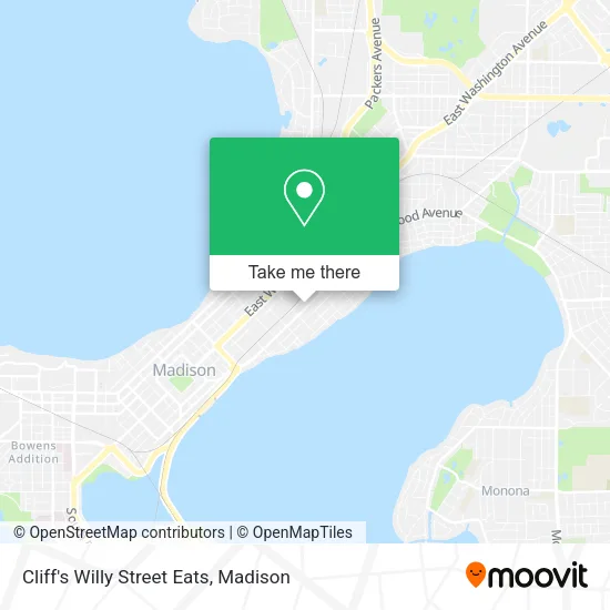 Mapa de Cliff's Willy Street Eats
