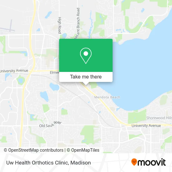 Uw Health Orthotics Clinic map