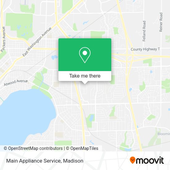 Main Appliance Service map