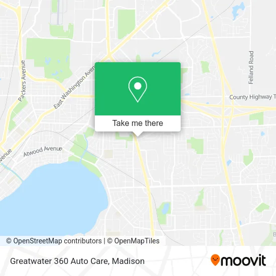 Greatwater 360 Auto Care map