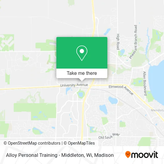 Alloy Personal Training - Middleton, Wi map