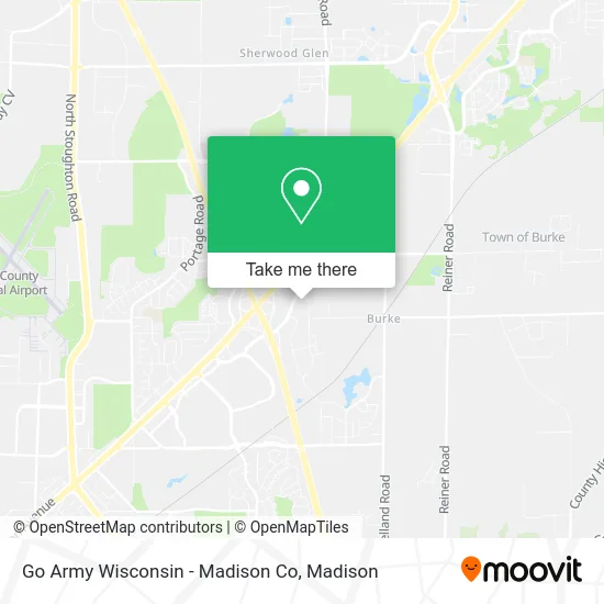 Go Army Wisconsin - Madison Co map