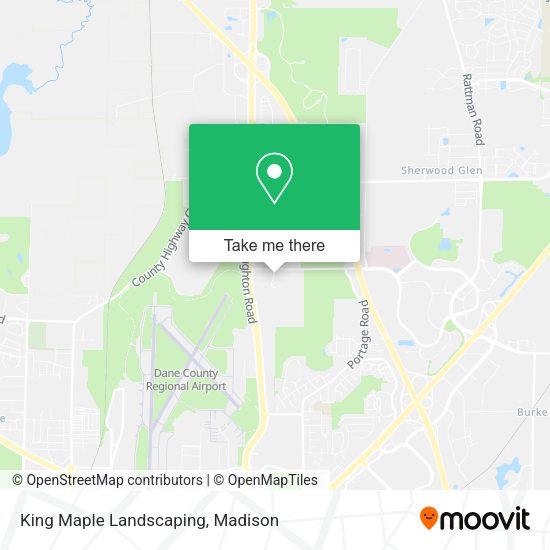 King Maple Landscaping map